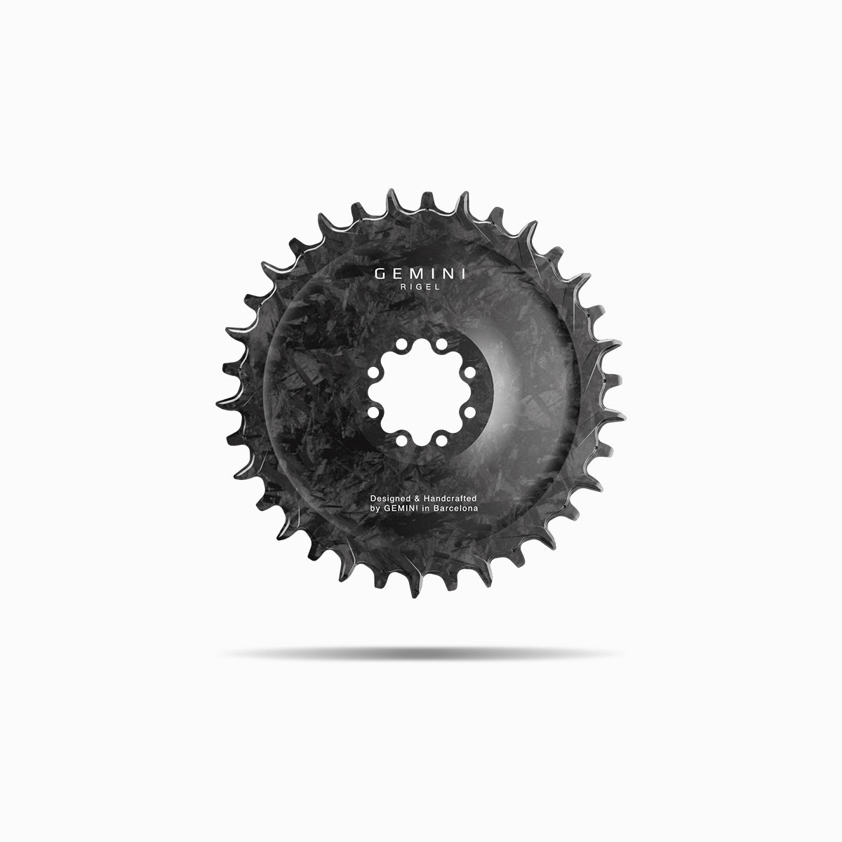 Compra ahora el exclusivo plato de carbono Gemini RIGEL para MTB SRAM 8 tornillos. Ultraligero, rígido y silencioso. Tecnología para ciclistas exigentes.