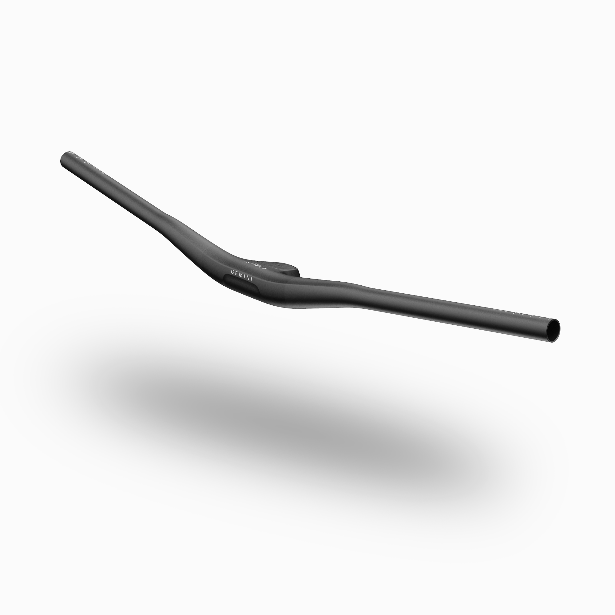 Manillar Gemini KÄSTOR de carbono con potencia integrada y diseño unibody, vista de frente
