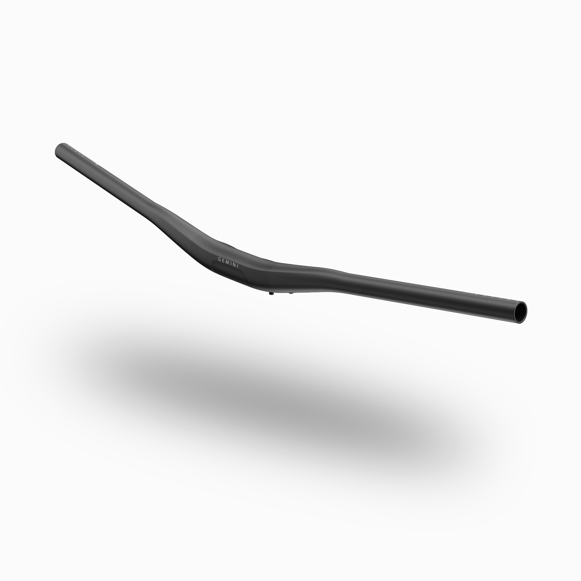 Manillar Gemini POLLUX de carbono para descenso, con diseño robusto y acabado de alta gama, vista frontal