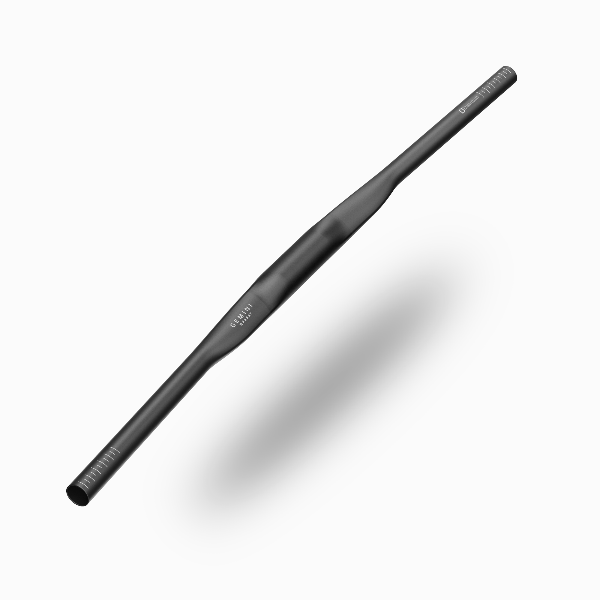 Manillar plano Gemini WÄSSAT de carbono para MTB y XC, vista lateral
